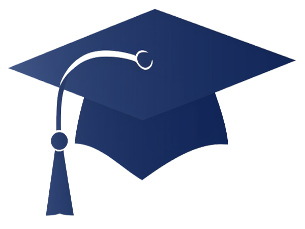 blue graduation cap representing expert guidance and teaching